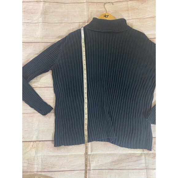 Neiman Marcus Exclusive Women's 100% Silk Turtle Neck Sweater - XL - Picture 4 of 11